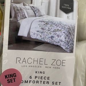Lovely Rachel Zoe 6 piece king comforter set